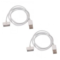 2x White USB Charging Cable Cord Sync for iPod Classic 6th/7th Gen 80/120/160gb