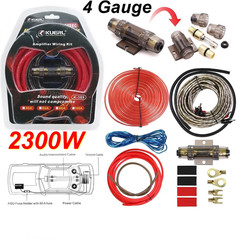 4 Gauge 2300W Car Audio Cable Kit Amplifier Install Amp RCA Subwoofer Sub Wiring