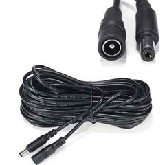 3/5/10m DC 12V Power Extension Cable Cord 5.5×2.1mm Plug Wire for CCTV Camera