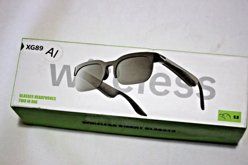 WIRELESS SMART GLASSES 6.0 TWO IN ONE XG89 BLACK