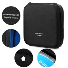 CD Case, 28 Capacity Protective Zipper Disc Wallet for Car