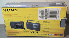 Sony ICF-36 Portable AM, FM Radio – BRAND NEW – AC or battery