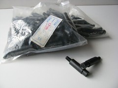 8 pin Female Mini DIN In-Line Plug Jack Cable S-Video Connector w/ Plastic Boot