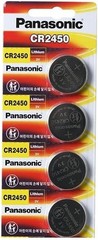 4 x Fresh New Panasonic CR2450 CR 2450 3v LITHIUM Coin Cell Battery Exp. 2031