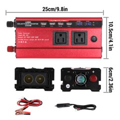 5000W Pure Sine Wave Inverter 12V DC to 110V AC Power Inverter Solar Converter