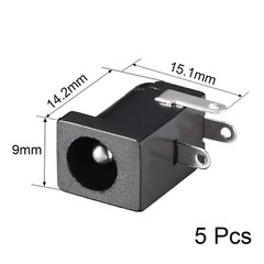 uxcell DC-005 5.5mmx2.5mm DC Power Jack Plug 3 Pin Female 5.5*2.5mm