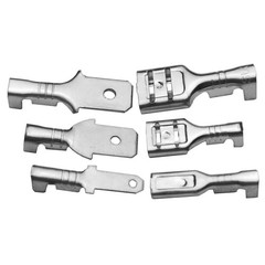 2.8/4.8/6.3mm Spade Terminals Male Female Brass Crimp Electrical Wire Connectors