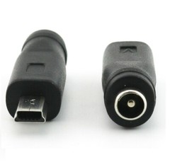 X10 DC Power Charger Adapter 5.5 x 2.1mm Female To Mini USB 5Pin Male Converter