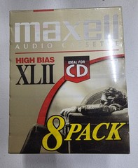 Maxell High Bias XLII 90 Minute 8 Pack Blank Audio Cassettes Brand New