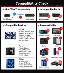 USBC to HDMI Cable 6Ft 4K@60Hz HighSpeed USB Type C to HDMI 2.0 Braided Cord …