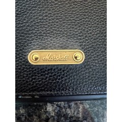 Marshall Stockwell Portable Bluetooth Speaker with Flip Cover Case Black Gold