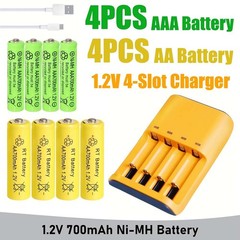 Household Universal Battery Charger Kit With Cells Fits Electronic Equipment Use