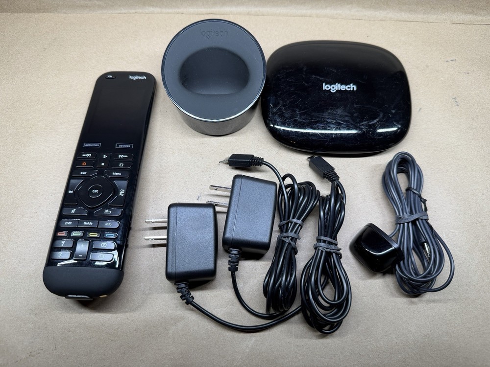 Logitech Harmony Elite Universal Remote w/ Charging Base and IR Hub