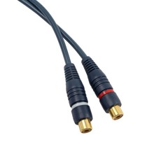 Audio Y-Converter Splitter Adapter RCA 1 Male To 2 Female RCA 1 Female To 2 Male