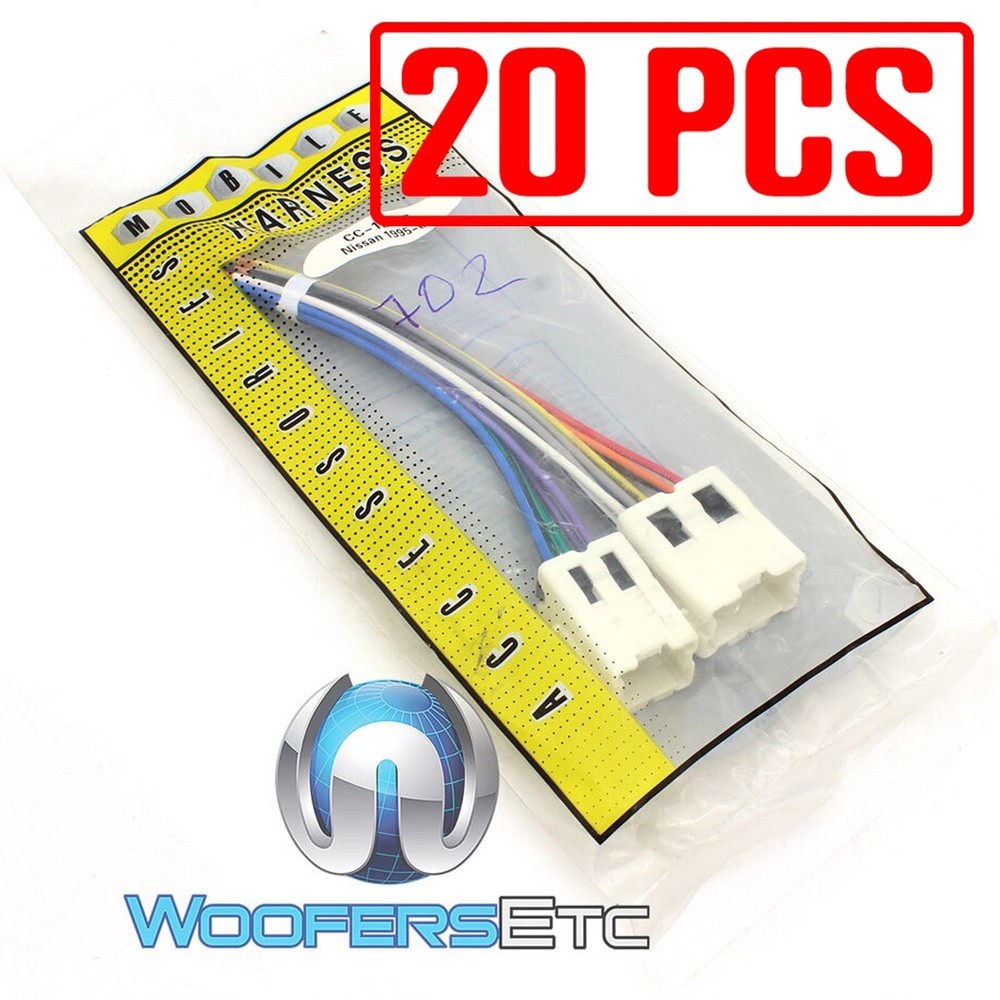 20 pcs CC-112096 70-7550 NWH702 1995-UP 07 FOR NISSAN CAR STEREO WIRE HARNESS