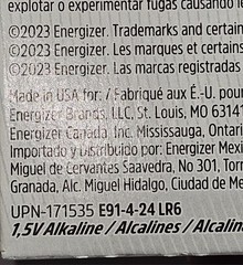 Pack Of 24 Energizer Industrial AA Alkaline Batteries (EN91, LR6)