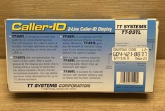 TT Systems TT-99TL 2-Line Caller ID Display Open Box Complete Name ID Telephone