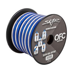 Skar Audio Elite 10 Gauge Oxygen-Free Copper Speaker Wire – 30 Feet (Blue/White)