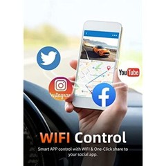 WOLFBOX I07 Dashcams For Cars Front and Rear 4k+1080P Dash Cam