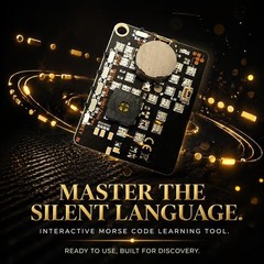 1~3PCS Morse Code Trainer Card Pro, Professional PCB Style with Interactive