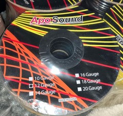Apo Sound 12 Gauge 100′ 4-Pack Red-Black-Blue-Yellow Wire For Car Audio Speaker