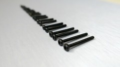 Schwarze Phono Schrauben Set M2 Inbusschrauben für Thorens TP Headshell