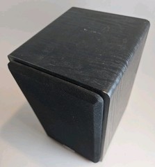 Micca MB42 Black Bookshelf Speakers 9.5×6.75×5.75 Inches No Wires Tested Works