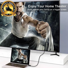 USB to HDMI Adapter Cable, USB 3.0 to HDMI Cable Male HD 1080P Monitor Display A