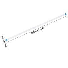 Flexible Flat Cable, 24 Pins 0.5mm Pitch 500mm FPC FFC Ribbon Cable 5Pcs(A Type)