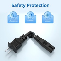 AC Power Cord for Sega Dreamcast HKT-3020 Video Game Console