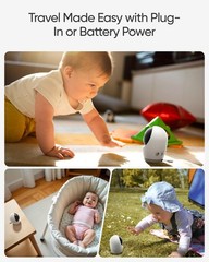 eufy Security Baby Monitor E21 with 4K UHD Camera, 5” 720p Display 8X Zoom 24/7