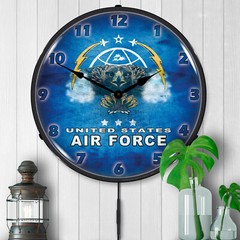 United States Air Force, Lighted Backlit LED Wall Clock Free Shipping