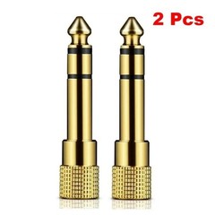 2pc 6.3mm 1/4 Male plug to 3.5mm 1/8″ Female Jack Stereo Headphone Audio Adapter