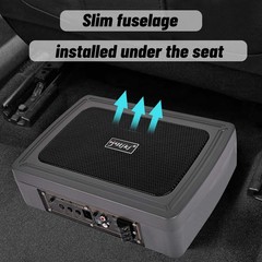 1200W Car Subwoofer Under-Seat Sub Woofer Speaker Stereo Slim Amplifier 6″*8″ US