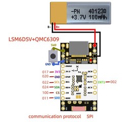 LSM6DSV + QMC6309 Module, Made for SlimeVR Trackers and for Smol Slime8641