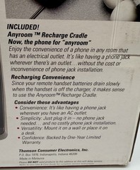 GE 10 Channel Cordless Telephone With Crystal Clear Sound Model 2-9616