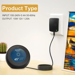 15W Power Supply Adapter For Amazon Echo Dot (3rd Gen) Echo Show 5 Cord Charger