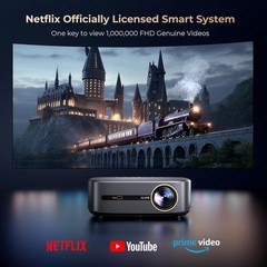 4K Support Projector WiFi6 Bluetooth NetfIix DoIby Auto Focus 1080p Home Theater