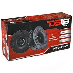 4 DS18 Black Aluminum Super Bullet Tweeters 240W 4 Ohm Car Audio PRO-TWX1