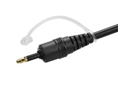 Monoprice S/PDIF Digital Optical Audio Cable, Toslink to Mini Toslink, 6ft