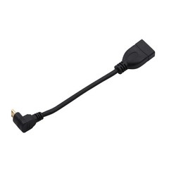 High-Quality 90 Degree Mini HDMI to HDMI Adapter Cable 0.15M 1080P Full HD