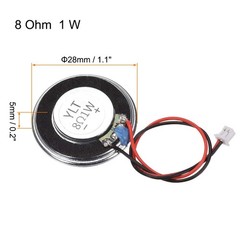 uxcell 1W 8 Ohm DIY Magnetic Speaker 28mm Round Shape Replacement…