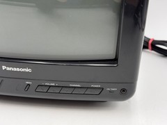 Panasonic 10″ Color CRT TV CTN-1051R Retro Gaming Tested Working Coax 1992