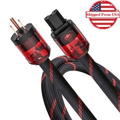 HiFi Audio Power Cable 5N OFC Copper Conductor IEC C15 Female Power Supply Cord