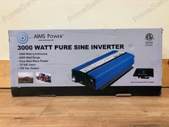 AIMS Power 3000W Pure Sine Inverter 12V DC 120V AC PWRI300012120S – Brand New