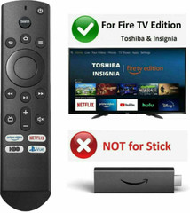 NS-RCFNA-19 Universal Remote for Insignia & Toshiba fire Edit TV NS-RCFNA-21