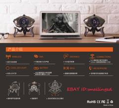 Computer PC Laptop Notebook Stereo Speaker Subwoofer Heavy Bluetooth Game Gift