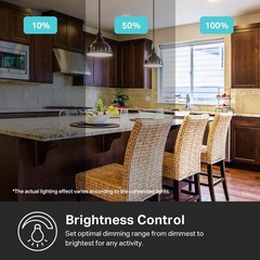 Kasa Smart Dimmer Switch HS220, Single Pole, Needs Neutral Wire, 2.4GHz Wi-Fi
