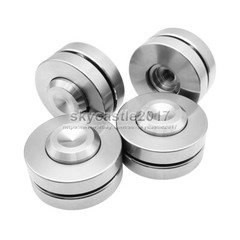 4x 46mm Stainless Steel Speaker Spike Pad Damping Steel Ceramics Ball Stand Feet