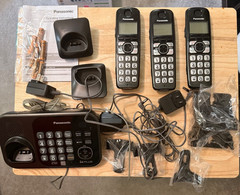 Panasonic KX-TG4743 DECT 6.0 Plus 3-Handset Cordless Phone System – Open Box